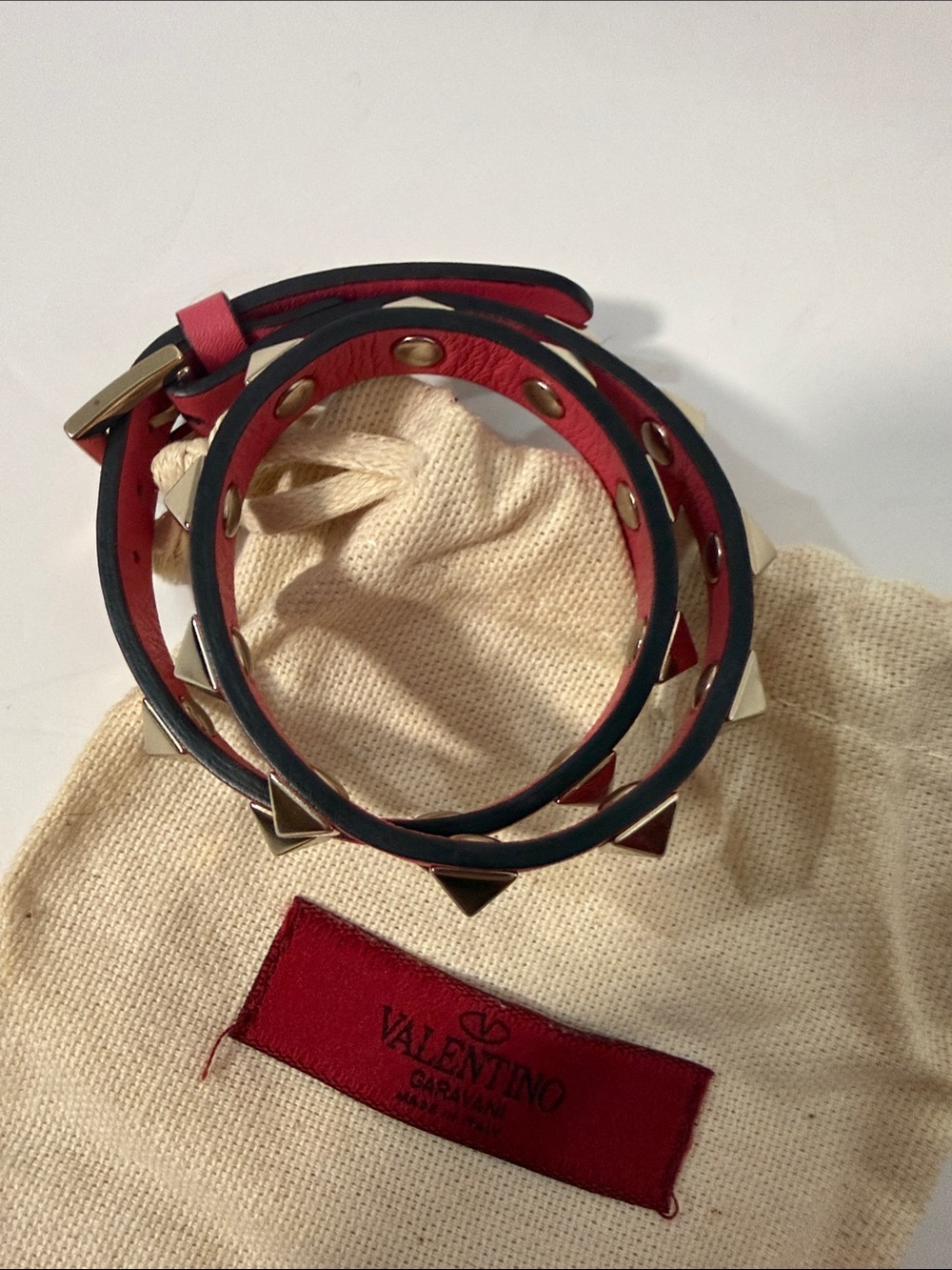Valentino Garavani Rockstud Double Wrap Bracelet - Picture 4 of 9